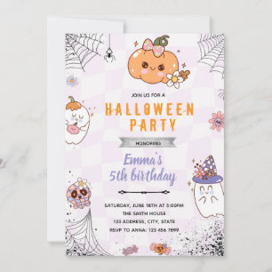 Invitation super de la partie halloween
