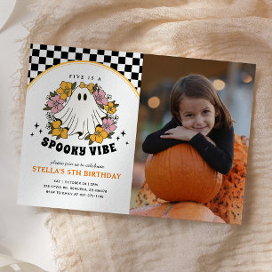 Invitation Super Fille Halloween Anniversaire Photo Invitatio