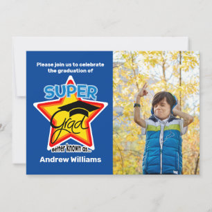 Invitation Super Grad Party-Personnaliser le texte, photo, co