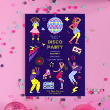 Super Roller Disco Purple Party Millennial Retro