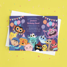 Super Simple Caractères Festive Anniversaire