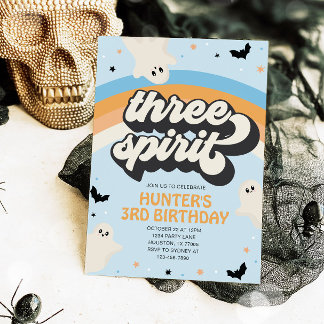 Invitation Super Trois Esprit Garçon 3e Anniversaire Hallowee