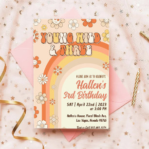 Invitation Super Young Wild & Three Rainbow 3e anniversaire