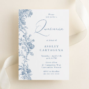 Invitation Superbe Quinceanera moderne élégant anniversaire