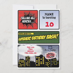Invitation Superhero