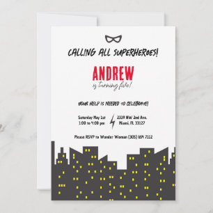 Invitation Superhero