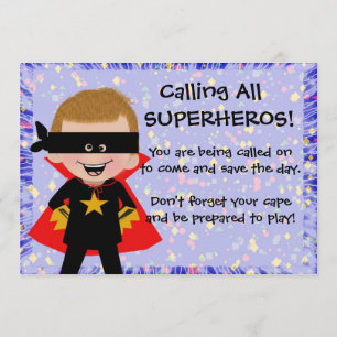 Invitation Superhero