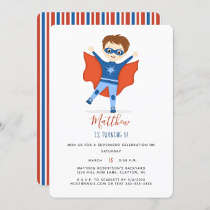 Invitation Superhero Boy