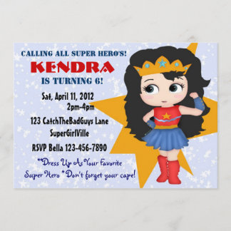 Invitation Superhero Girl