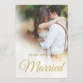 Invitation Superposition photo Mariage moderne Élégante Simpl