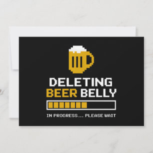 Invitation Suppression du ventre de bière Veuillez patienter 