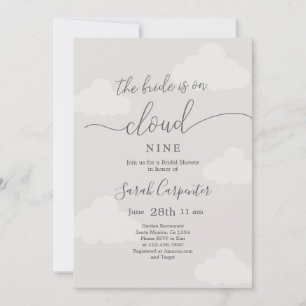 Invitation Sur Cloud Neuf Fête des mariées