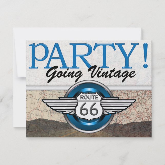 Invitation Sur la colline - Route 66 (Devant)