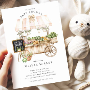 Invitation Sur Le Baby shower Du Marché Cultivé Lo