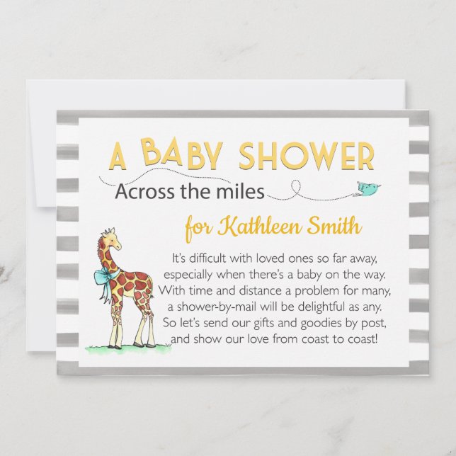 Invitation Sur le Baby shower Miles (Devant)