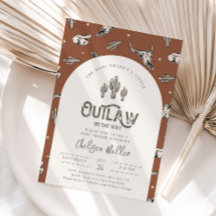 Invitation sur le Baby shower occidental