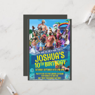 Invitation sur le thème du jeu