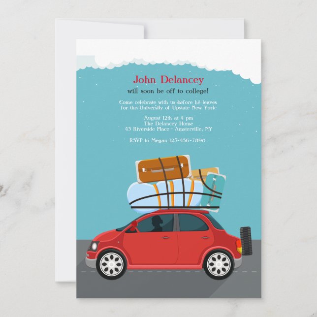 Invitation Sur l'invitation routière (Devant)