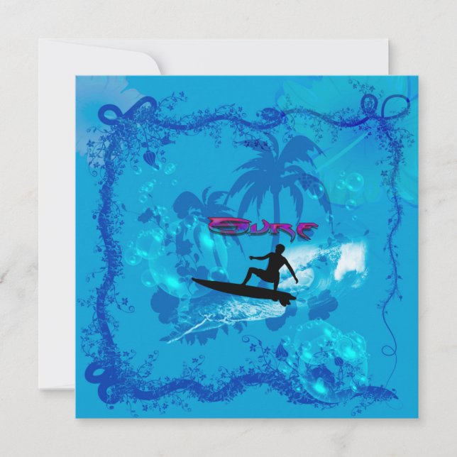 Invitation Surf (Devant)