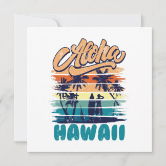 Invitation Surf - Aloha Hawaii