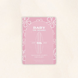 Invitation Surf Board Baby Shower - Custom Gender Neutral