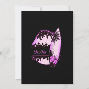 Invitation Surfer pourpre