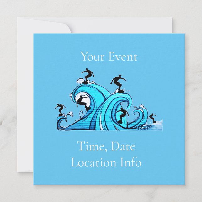 Invitation Surfers Partout Thunder_Cove (Devant)