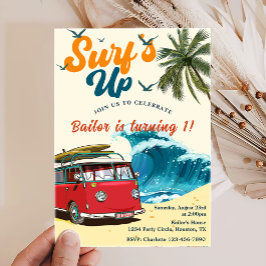 Invitation Surfs Up Sun Shine Beach Anniversaire
