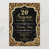 Surprise 20e anniversaire - Leopard Black Gold