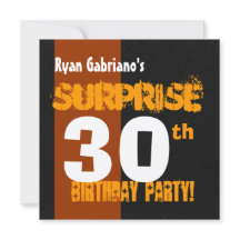 SURPRISE 30e anniversaire Moderne Noir et Or W569