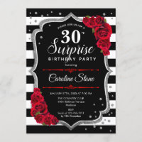 Surprise 30e anniversaire - Noir Blanc Rouge