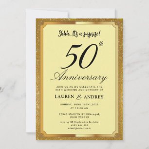 Invitation Surprise 50e anniversaire de mariage