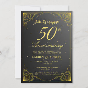 Invitation Surprise 50e anniversaire de mariage