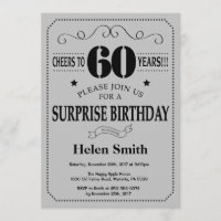 Surprise 60e anniversaire Black and Silver Grey