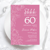 Surprise 60e anniversaire - Floral Pink