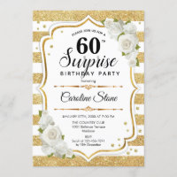 Surprise 60e anniversaire - Gold White