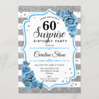 Surprise 60e anniversaire - Silver White Blue