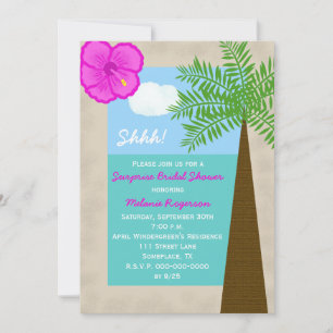 Invitation surprise à la douche nuptiale — Tropica