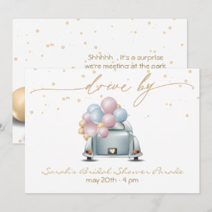 Invitation Surprise Conduite À Travers Fête des mariées Parad