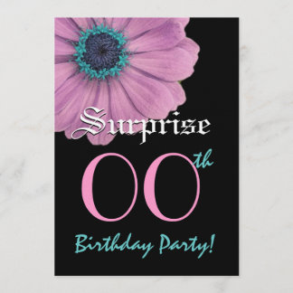 Invitation Surprise d'année personnalisée Anniversaire Modèle