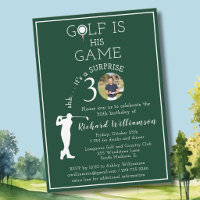 SURPRISE Élégant Homme Golf Photo 30e Anniversaire