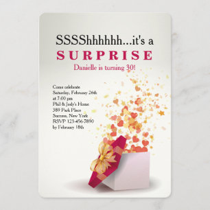 Invitation Surprise !Invitation d'anniversaire
