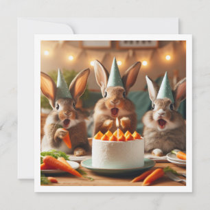 Invitation Surprise ! Notre joli anniversaire de lapin, anniv