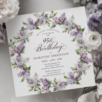 SURPRISE PARTY 95e anniversaire Purple Lilac Flora