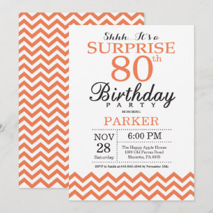 Invitation surprise pour 80 ans avec Chevron Corai