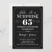 Surprise pour les 65 ans de mariage - Noir Blanc