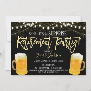 Invitation Surprise Retraite Party