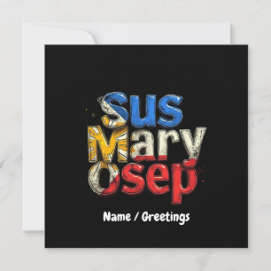 Invitation Sus Mary Osep Fierté philippine personnalisable