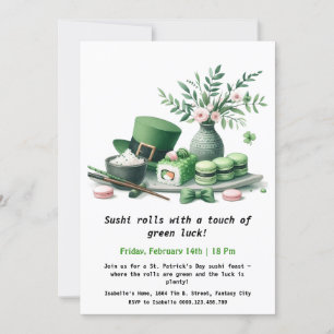 Invitation Sushi de la Saint-Patrick – Ça déferle en vert !