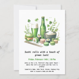 Invitation Sushi de la Saint-Patrick – Ça défile en vert !